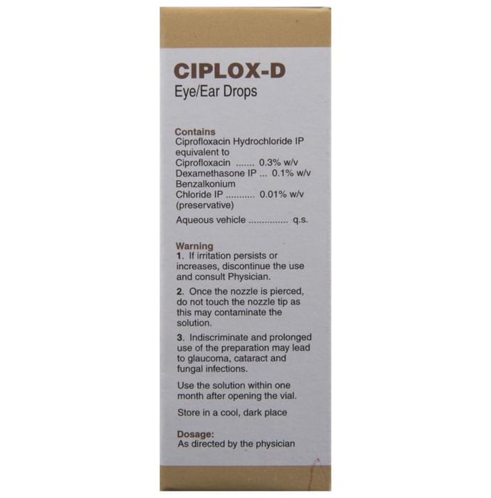 Ciplox D Eye/Ear Drops