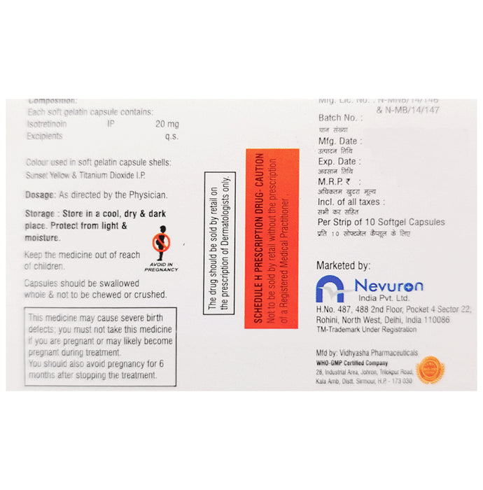 Isoron 20 Capsule