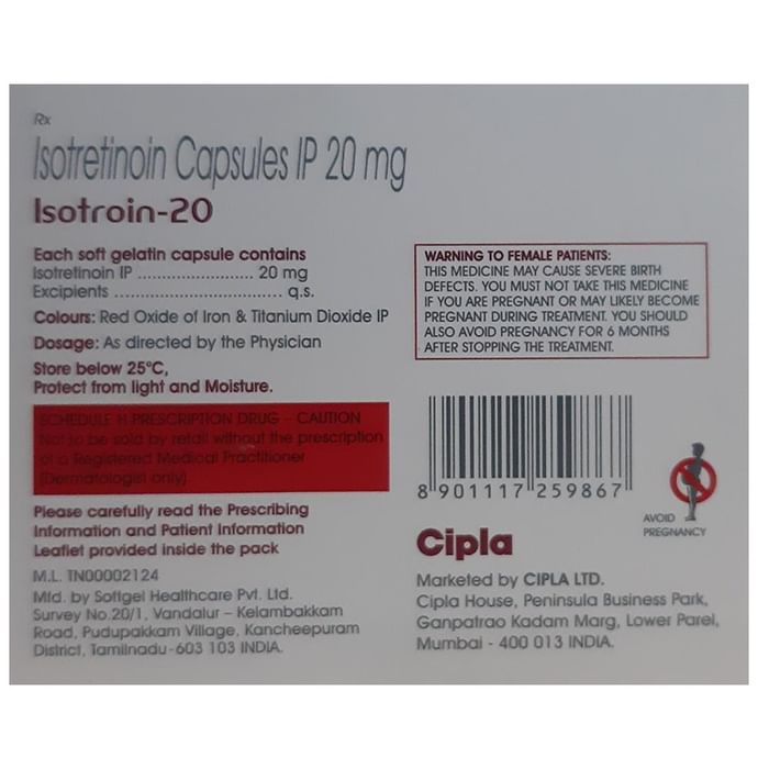 Isotroin 20 Capsule