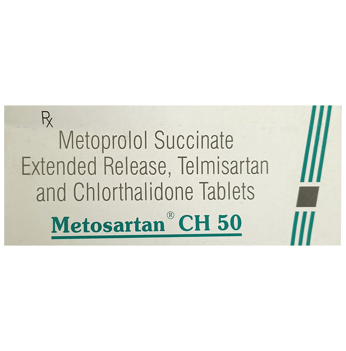 Metosartan CH 50 Tablet ER - Classic Derma
