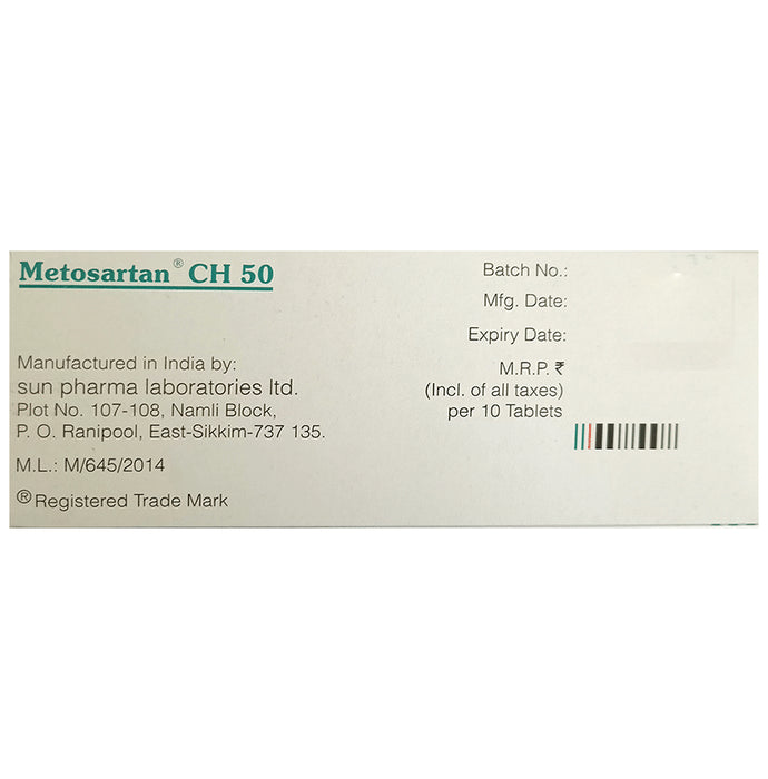 Metosartan CH 50 Tablet ER