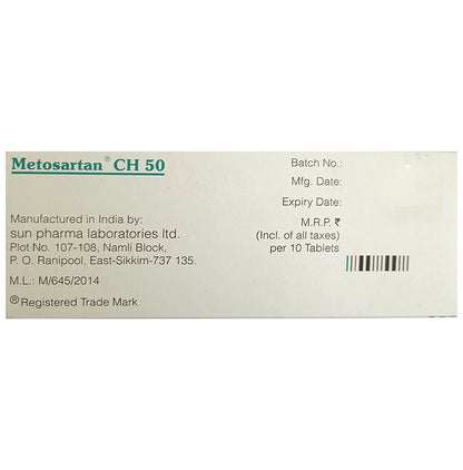 Metosartan CH 50 Tablet ER