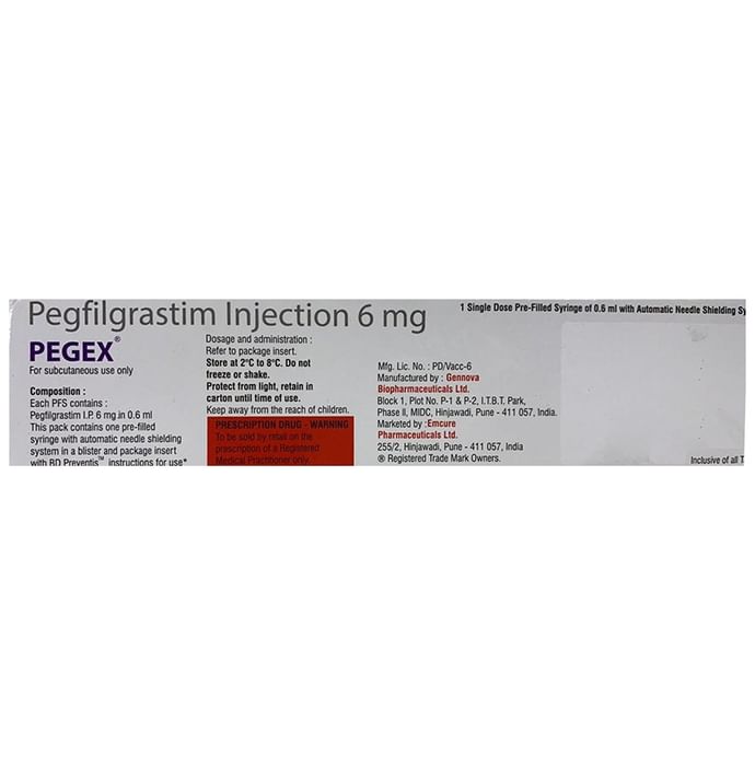 Pegex 6mg Injection