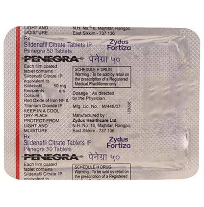 Penegra 50 Tablet - Classic Derma
