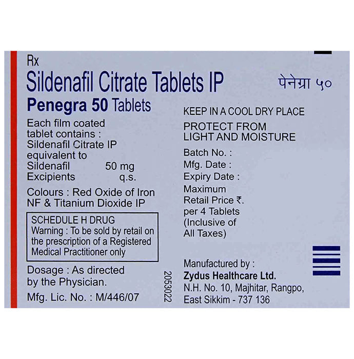 Penegra 50 Tablet