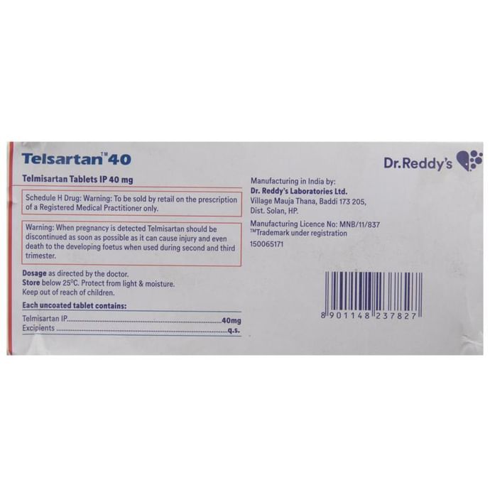 Telsartan 40 Tablet