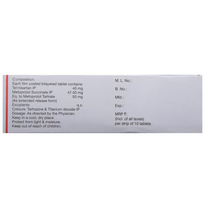 Telvas Beta 50 Tablet ER