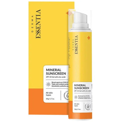 Derma Essentia Mineral Sunscreen SPF 50 Gel with Zinc Oxide - Classic Derma 