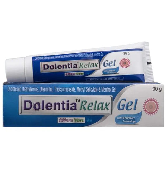 Dolentia Relax Gel with Diclofenac Diethylamine & Menthol - Classic Derma 