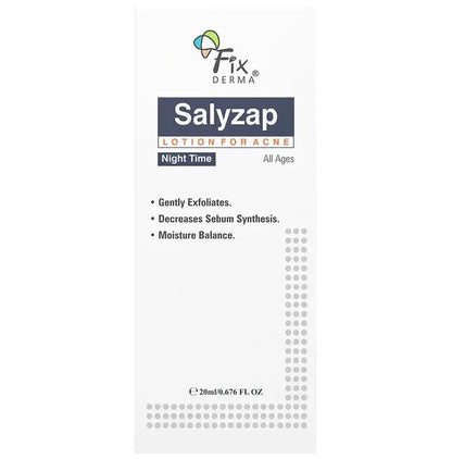 Fixderma Salyzap Lotion For Acne Night Time - Classic Derma 