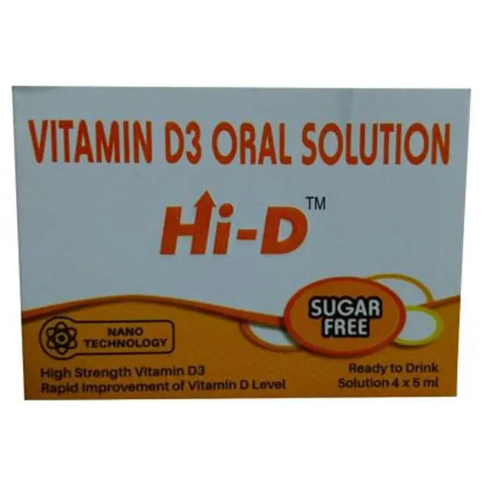 Hi-D Sugar Free Oral Solution 5ml - Classic Derma 