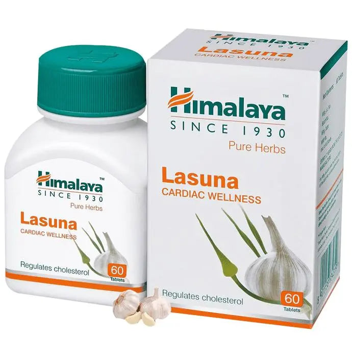 Himalaya Wellness Pure Herbs Lasuna Cardiac Wellness Tablet | For Healthy Cholesterol - Classic Derma 