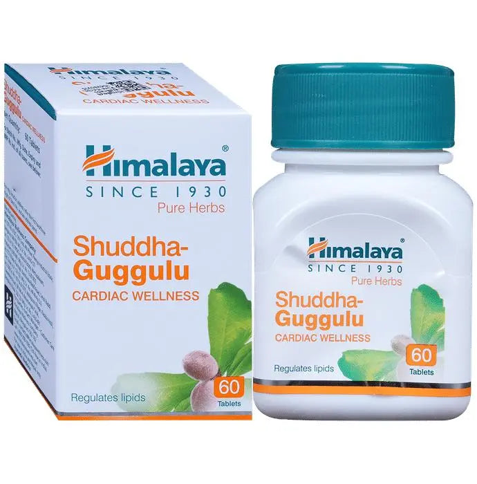 Himalaya Wellness Pure Herbs Shuddha Guggulu Cardiac Wellness Tablet - Classic Derma 