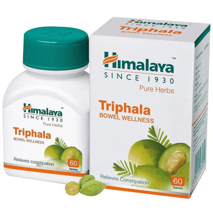 Himalaya Wellness Pure Herbs Triphala Bowel Wellness Tablet | For Constipation & Stomach Care - Classic Derma 