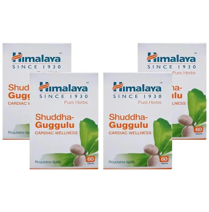 Himalaya Wellness Shuddha Guggulu Cardiac Wellness Tablet (60 Each) - Classic Derma 