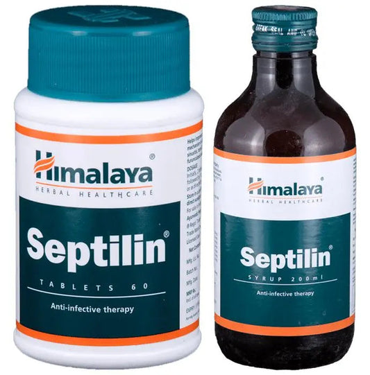 Himlaya Combo Pack of Septilin Tablet (60) & Syrup (200ml) - Classic Derma 