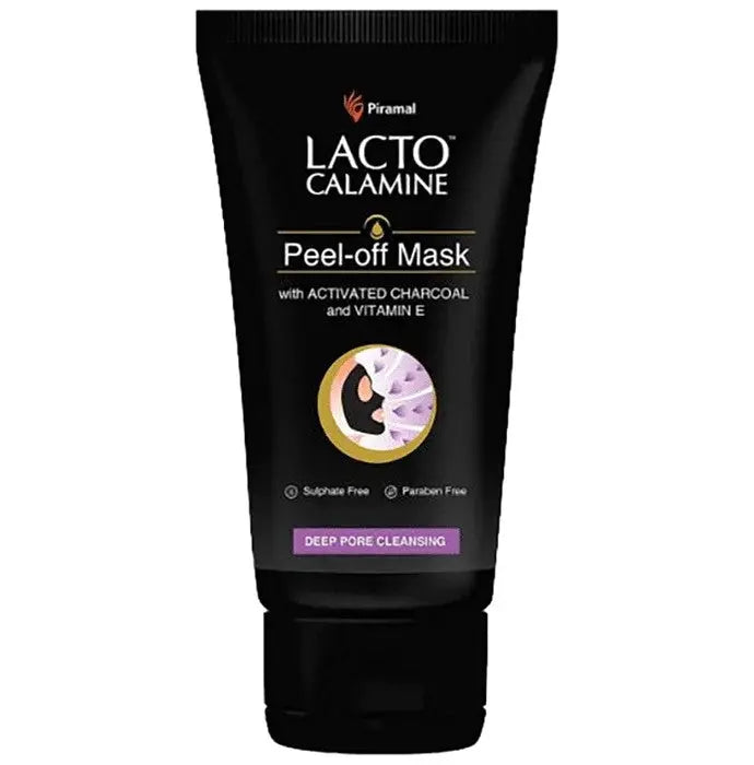 Lacto Calamine Peel-Off Mask with Activated Charcoal and Vitamin E Mask - Classic Derma 