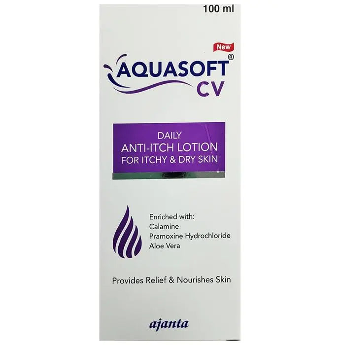 New Aquasoft CV Daily Anti-Itch Lotion for Itchy & Dry Skin - Classic Derma 