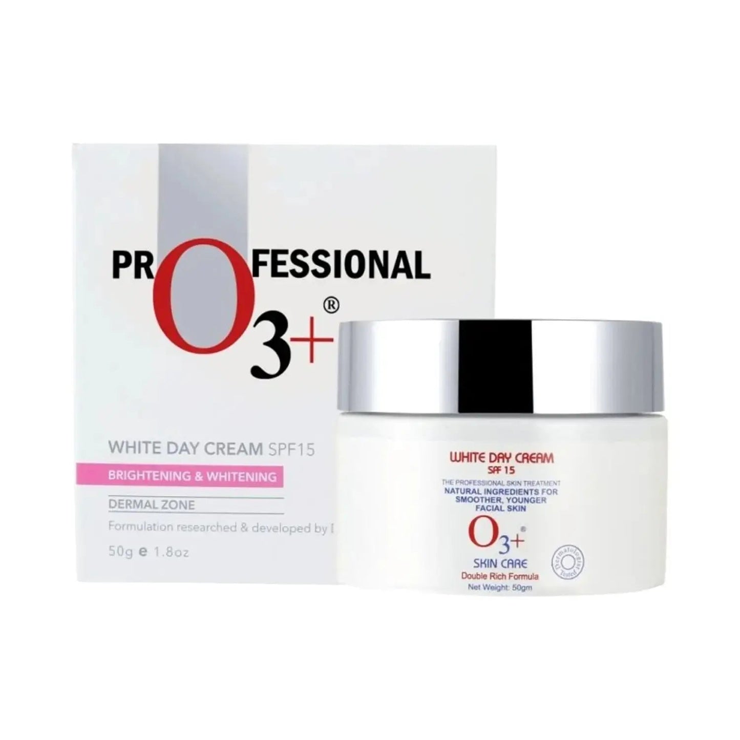 O3+ White Day Cream SPF15 50gm - Classic Derma 