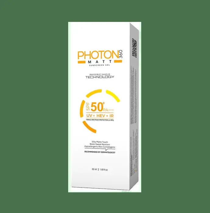 Photon 360 Matt Sunscreen Gel SPF 50+ - Classic Derma 