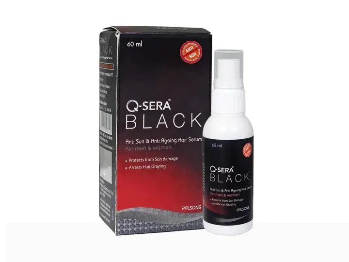 Q-Sera Black Anti-Sun & Anti-Ageing Hair Serum 60ml - Classic Derma 