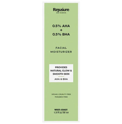 Rejusure 0.5% AHA + 0.5% BHA Facial Moisturizer - Classic Derma 