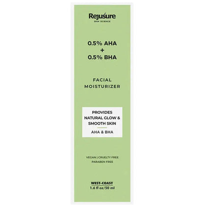 Rejusure 0.5% AHA + 0.5% BHA Facial Moisturizer - Classic Derma 