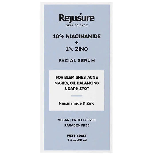 Rejusure 10% Niacinamide + 1% Zinc Facial Serum - Classic Derma 