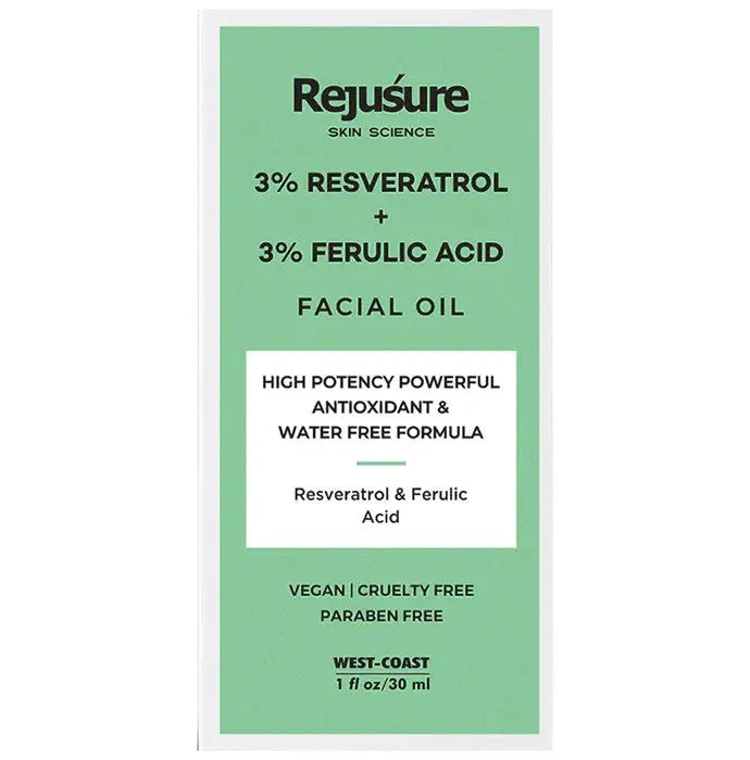 Rejusure 3% Reservatrol + 3% Ferulic Acid Facial Oil - Classic Derma 