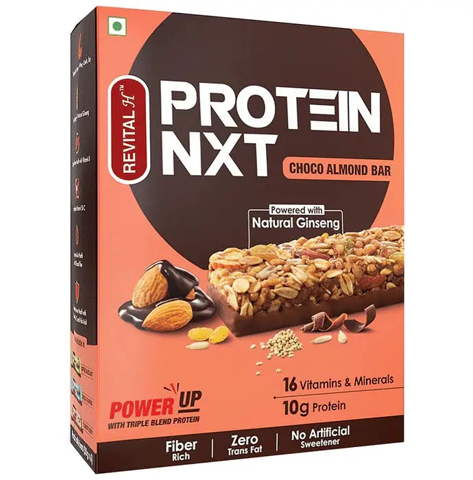 Revital H Protein NXT Bar (50gm Each) Choco Almond - Classic Derma 