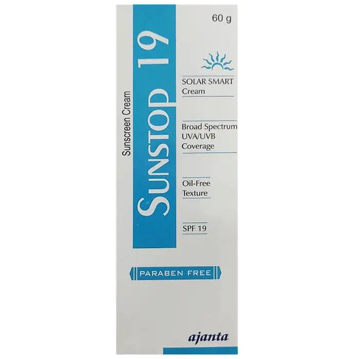 Sunstop 19 Sunscreen | Broad Spectrum UVA/UVB Protection | Oil & Paraben Free Cream - Classic Derma 