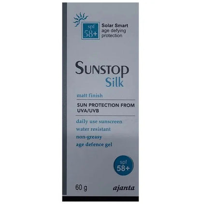 Sunstop SPF 58+ Silk Sunscreen | Sun Protection from UVA/UVB - Classic Derma 