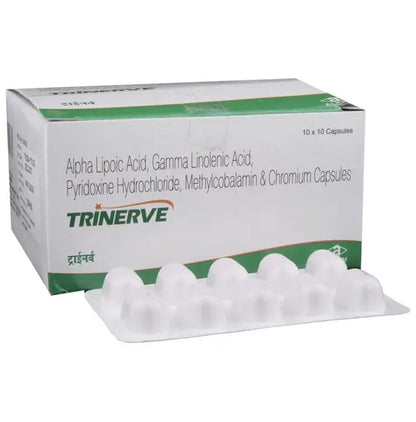 Trinerve Capsule with ALA, Methylcobalamin & Chromium - Classic Derma 