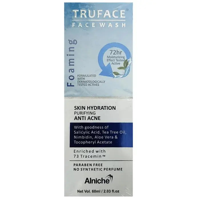 Truface Foaming Anti-Acne Face Wash | Cleanses, Hydrates & Moisturises the Skin | Paraben-Free - Classic Derma 