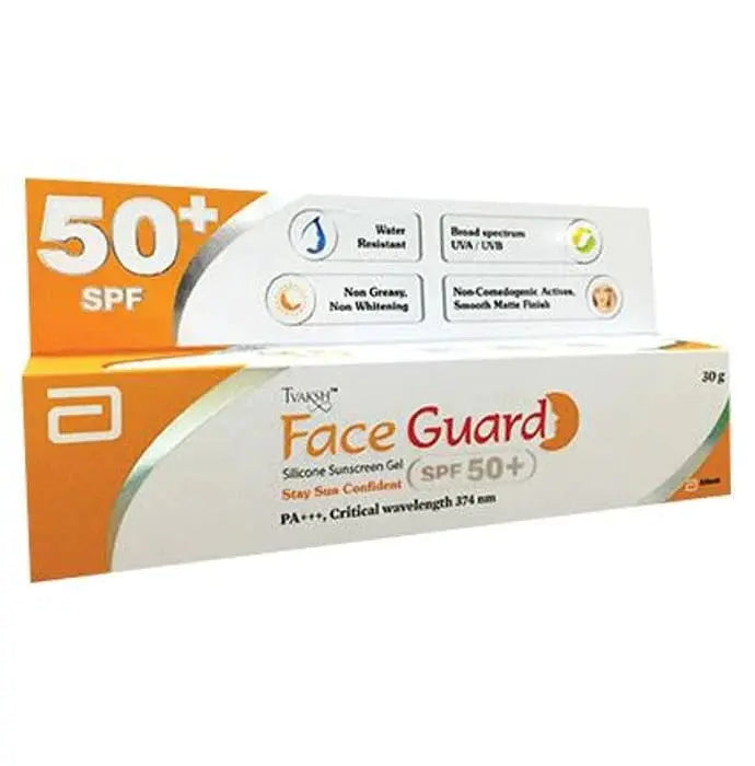 Tvaksh Face Guard Silicone Sunscreen Gel SPF 50+ - Classic Derma 