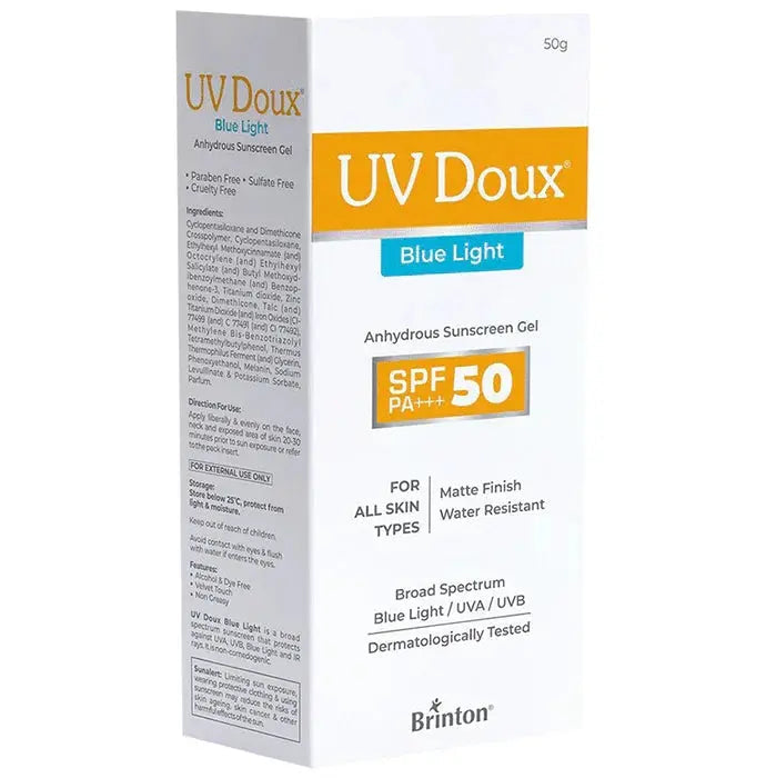 UV Doux Blue Light Sunscreen Gel SPF 50 PA+++ - Classic Derma 