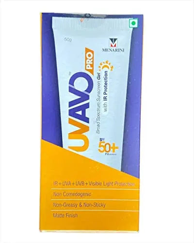 UVAVO Pro SPF 50 Sunscreen Gel 50gm - Classic Derma 