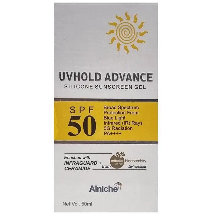 Uvhold Advance Silicon Sunscreen Gel SPF 50 PA++++ - Classic Derma 