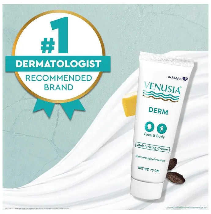 Venusia DERM Moisturizing Cream for Face & Body, Nourishes Dry Skin, Relieves Skin Irritation - Classic Derma 