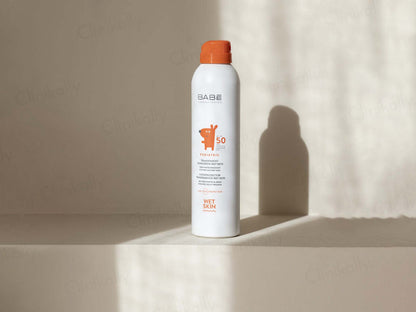 BABE Pediatric Transparent Sunscreen Wet Skin SPF 50